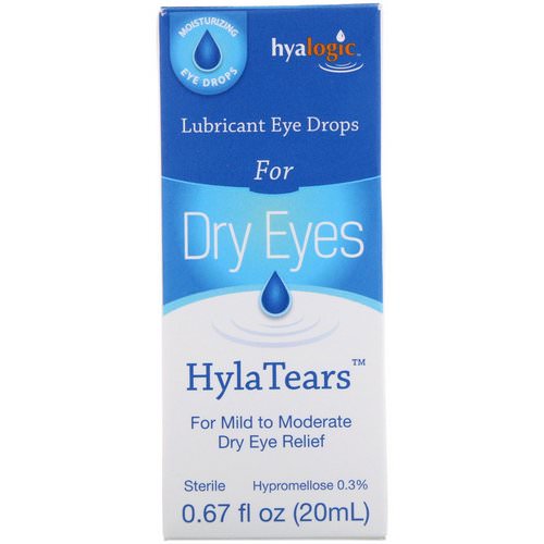 Hyalogic, HylaTears, Lubricant Eye Drops for Dry Eyes, 0.67 fl oz (20 ml) Review