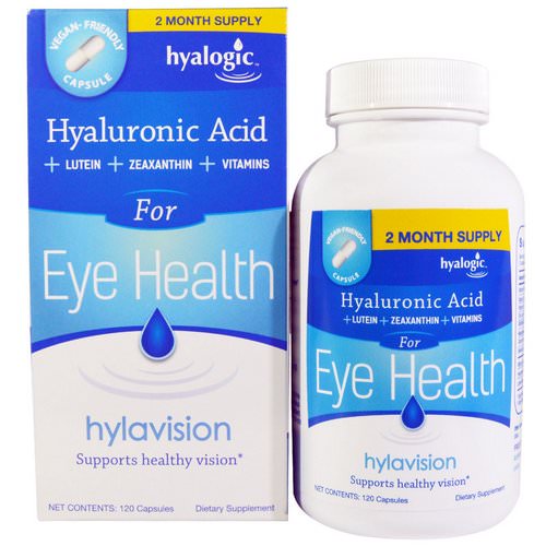 Hyalogic, Hylavision, Hyaluronic Acid, 120 Capsules Review