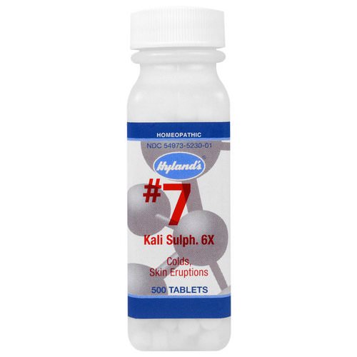 Hyland's, #7 Kali Sulph. 6X, 500 Tablets Review