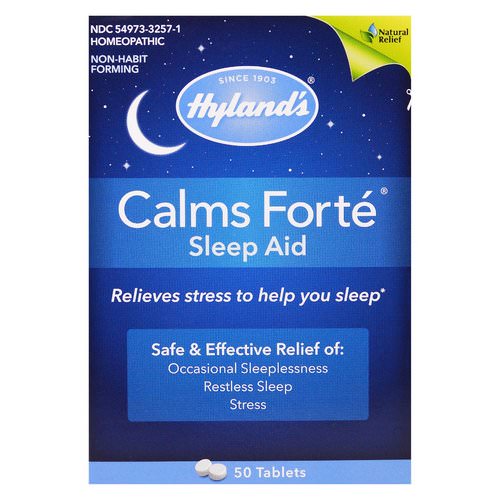 Hyland's, Calms Forte, Sleep Aid, 50 Tablets Review