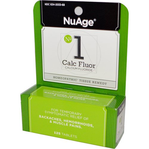 Hyland's, NuAge, No 1 Calc Fluor (Calcium Fluoride), 125 Tablets Review
