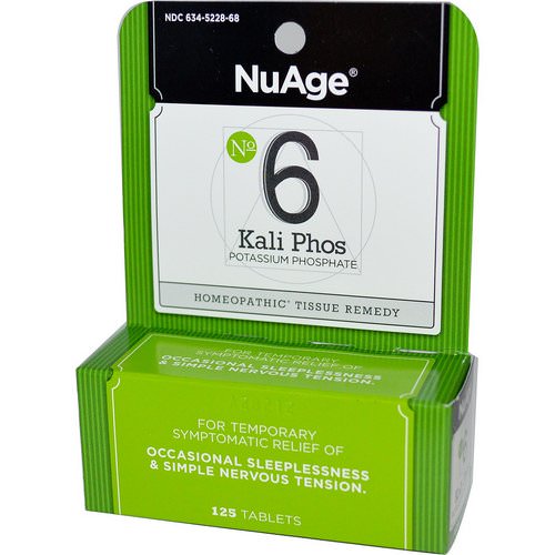 Hyland's, NuAge, No 6 Kali Phos, Potassium Phosphate, 125 Tablets Review