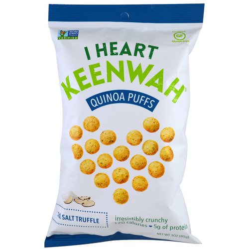 I Heart Keenwah, Quinoa Puffs, Sea Salt Truffle, 3 oz (85 g) Review