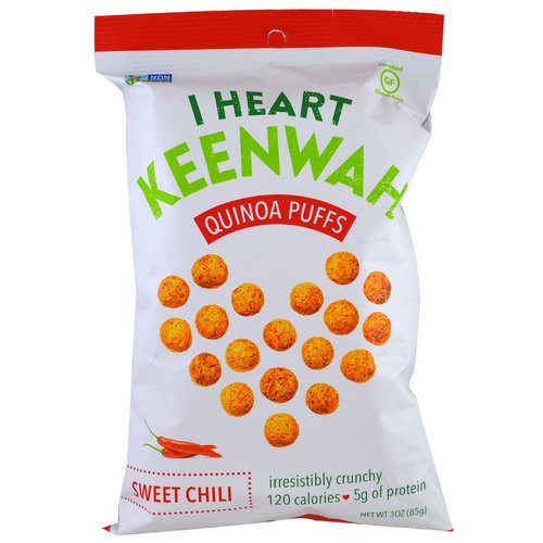 I Heart Keenwah, Quinoa Puffs, Sweet Chili, 3 oz (85 g) Review