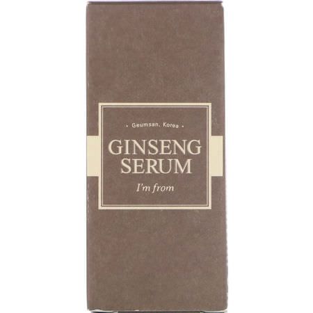 緊緻, 抗衰老: I'm From, Ginseng Serum, 30 ml