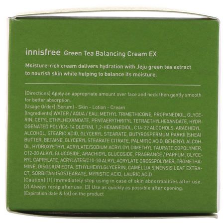 Innisfree K-Beauty Moisturizers Creams Green Tea Skin Care - 綠茶護膚, K美容保濕霜, 面霜, 面部保濕霜