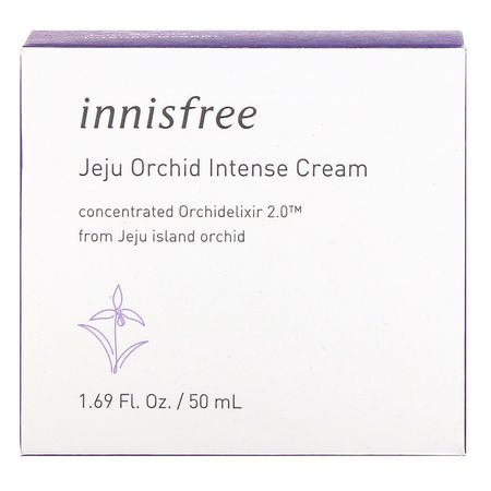 K-美容保濕霜, 乳霜: Innisfree, Jeju Orchid Intense Cream, 1.69 fl oz (50 ml)