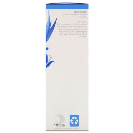 皮膚發癢, 乾燥: InstaNatural, Emu Oil, Body Care, Moisturizers, 4 fl oz (120 ml)