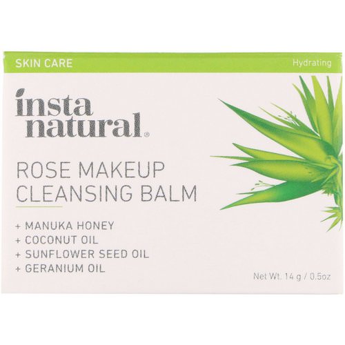 InstaNatural, Rose Makeup Cleansing Balm, Hydrating, 0.5 oz (14 g) Review