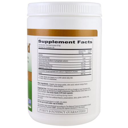 肌醇, 維生素B: IP-6 International, IP6 Gold, Immune Support Formula, Tropical Fruit Flavor, 14.6 oz Powder