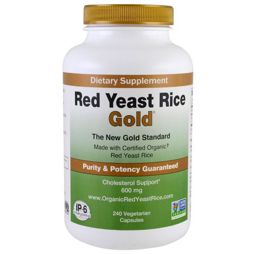 IP-6 International, Red Yeast Rice, Gold, 600 mg, 240 Vegetarian Capsules Review