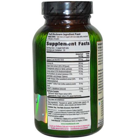 抗氧化劑, 抗氧化劑: Irwin Naturals, Anti-Aging Antioxidants, 60 Liquid Soft-Gels
