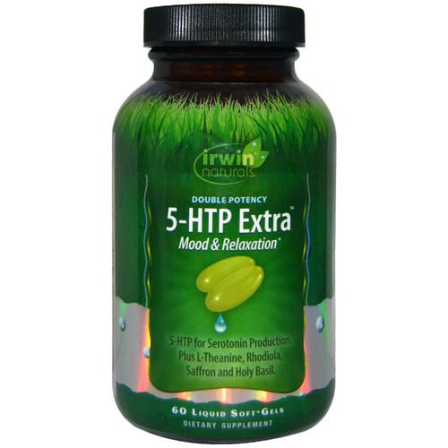 Irwin Naturals, Double Potency, 5-HTP Extra, 60 Liquid Soft-Gels Review