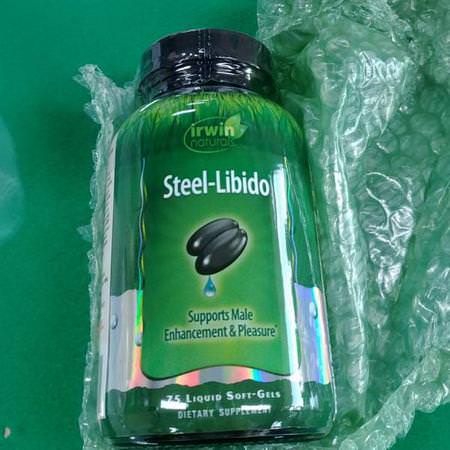 男性, 男性健康: Irwin Naturals, Steel Libido, 75 Liquid Soft-Gels