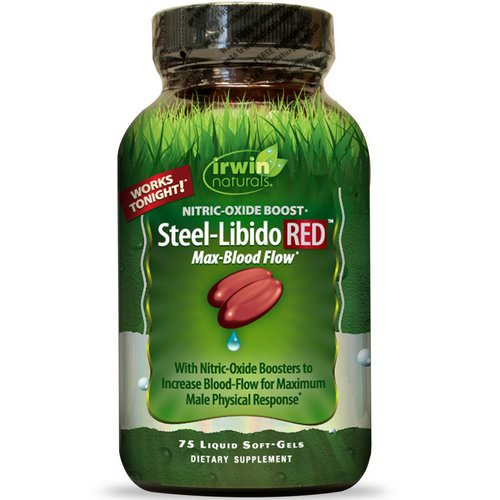 Irwin Naturals, Steel-Libido Red, Magnum Blood-Flow, 75 Liquid Soft-Gels Review