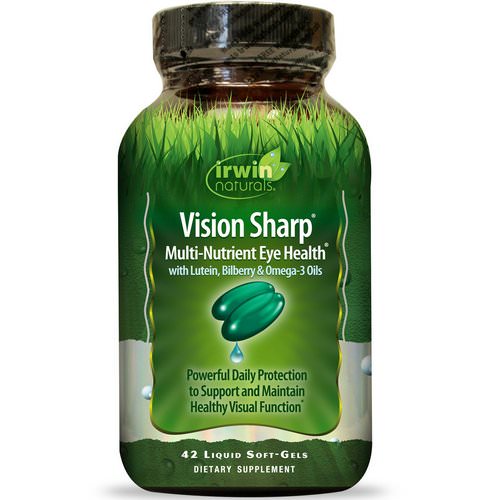 Irwin Naturals, Vision Sharp, Multi-Nutrient Eye Health, 42 Liquid Soft-Gels Review