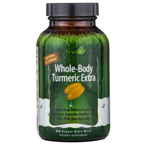 Irwin Naturals, Whole-Body Turmeric Extra, 60 Liquid Soft-Gels Review