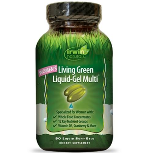 Irwin Naturals, Women's Living Green Liquid-Gel Multi, 90 Liquid Soft-Gels Review