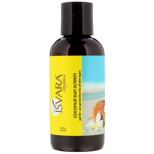 Isvara Organics, Coconut Sun Screen, SPF 30, 5.5 fl oz (162 ml) Review