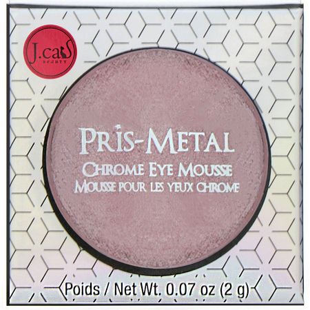 眼影, 眼睛: J.Cat Beauty, Pris-Metal Chrome Eye Mousse, PEM108 Champagne Wiz, 0.07 oz (2 g)