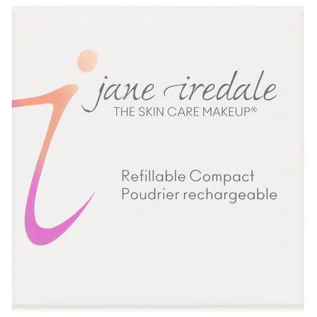化妝刷, 化妝: Jane Iredale, Refillable Compact, Rose Gold, 1 Count
