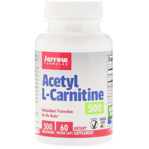 Jarrow Formulas, Acetyl L-Carnitine 500, 500 mg, 60 Veggie Caps Review