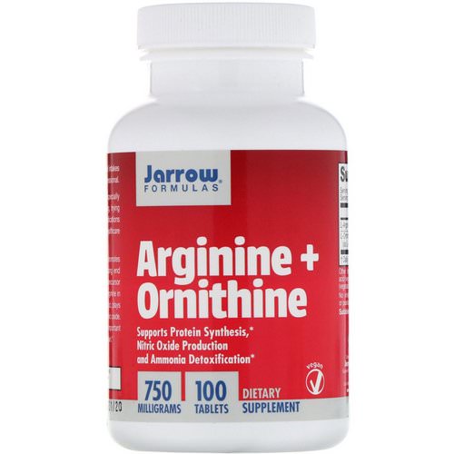 Jarrow Formulas, Arginine + Ornithine, 750 mg, 100 Tablets Review