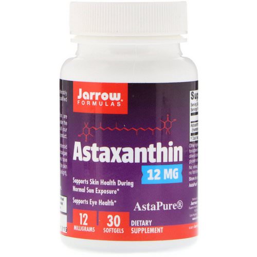 Jarrow Formulas, Astaxanthin, 12 mg, 30 Softgels Review