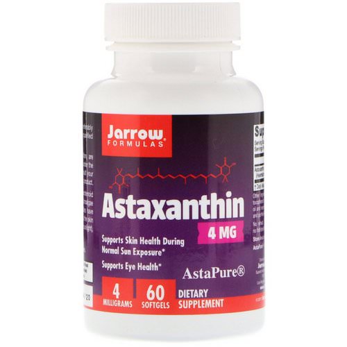 Jarrow Formulas, Astaxanthin, 4 mg, 60 Softgels Review