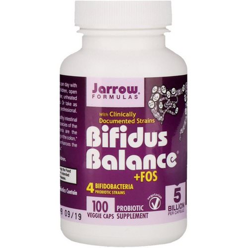 Jarrow Formulas, Bifidus Balance +FOS, 100 Veggie Caps (Ice) Review