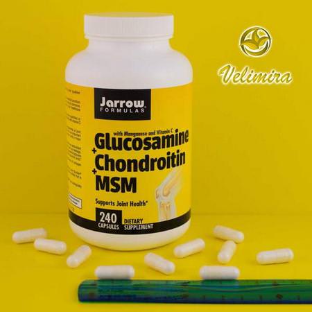 Jarrow Formulas Glucosamine Chondroitin Formulas - 氨基葡萄糖軟骨素, 關節, 骨