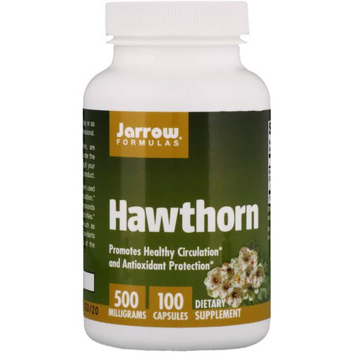 Jarrow Formulas, Hawthorn, 500 mg, 100 Capsules Review