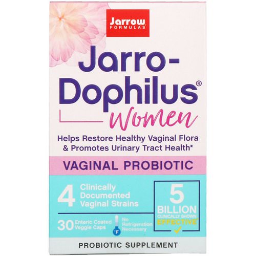 Jarrow Formulas, Jarro-Dophilus, Vaginal Probiotic, Women, 5 Billion, 30 Enteric Coated Veggie Caps Review