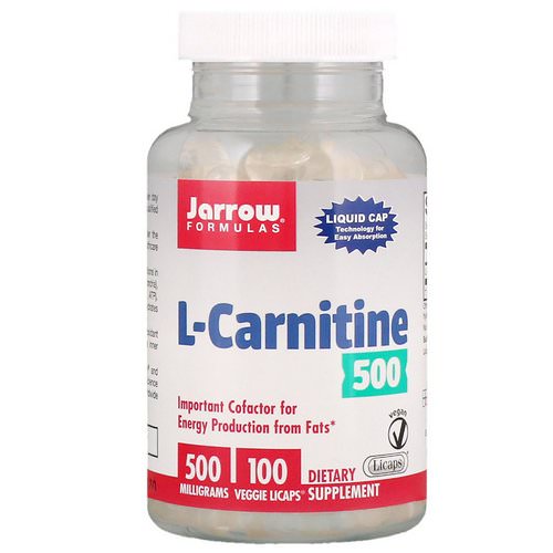 Jarrow Formulas, L-Carnitine, 500 mg, 100 Veggie Licaps Review