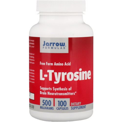 Jarrow Formulas, L-Tyrosine, 500 mg, 100 Capsules Review