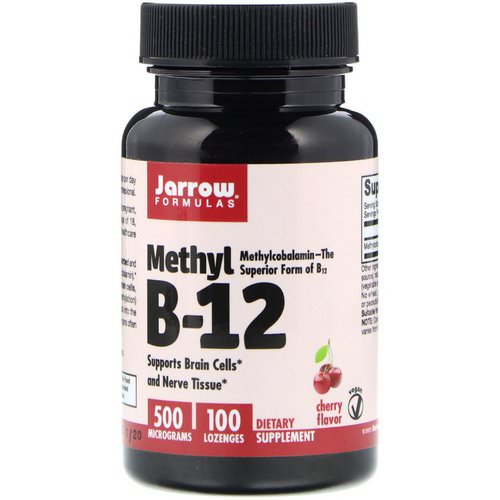 Jarrow Formulas, Methyl B-12, Cherry Flavor, 500 mcg, 100 Lozenges Review