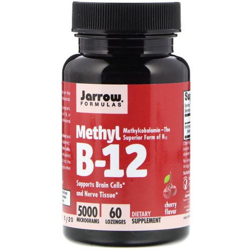 Jarrow Formulas, Methyl B-12, Cherry Flavor, 5000 mcg, 60 Lozenges Review