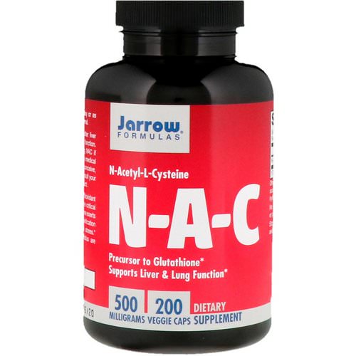 Jarrow Formulas, N-A-C, N-Acetyl-L-Cysteine, 500 mg, 200 Veggie Caps Review