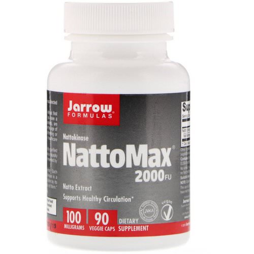 Jarrow Formulas, NattoMax 2000 FU, 100 mg, 90 Veggie Caps Review