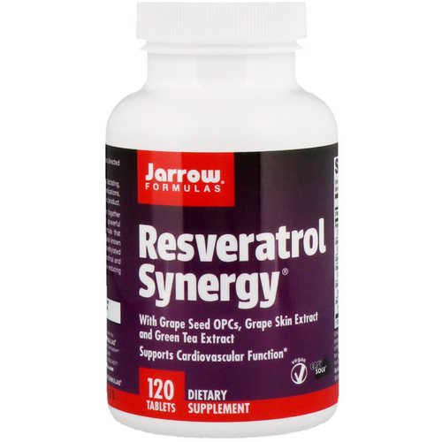 Jarrow Formulas, Resveratrol Synergy, 120 Tablets Review