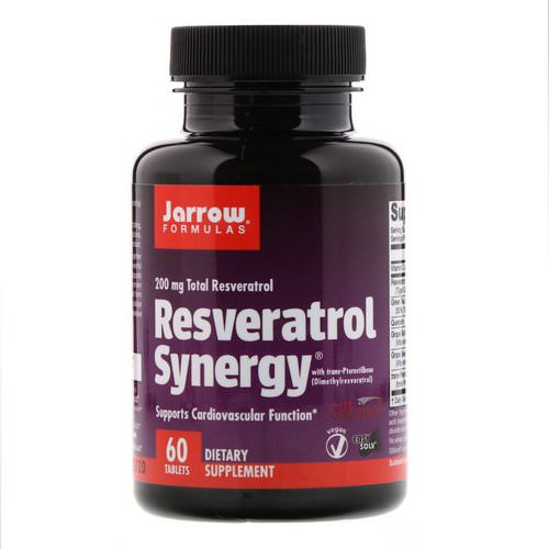 Jarrow Formulas, Resveratrol Synergy, 200 mg Total Resveratrol, 60 Tablets Review