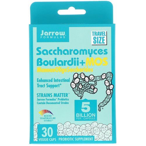Jarrow Formulas, Saccharomyces Boulardii + MOS, 5 Billion, 30 Veggie Caps Review