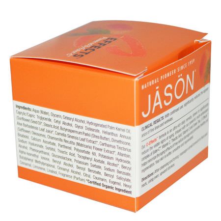 維生素C, 面霜: Jason Natural, C Effects, Creme, 2 oz (57 g)