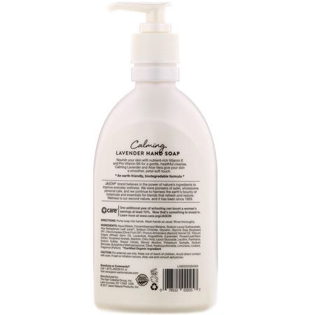洗手液, 淋浴: Jason Natural, Hand Soap, Calming Lavender, 16 fl oz (473 ml)