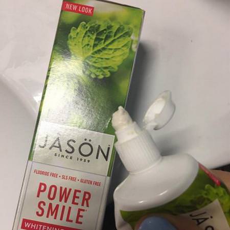 Jason Natural, Power Smile, Whitening Paste, Powerful Peppermint, 3 oz (85 g)