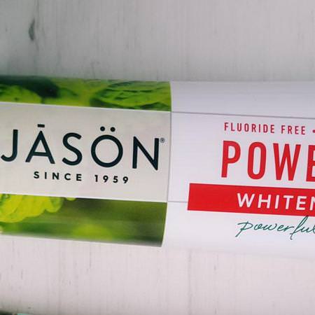 Jason Natural, PowerSmile Whitening Paste, Powerful Peppermint, 6 oz (170 g)