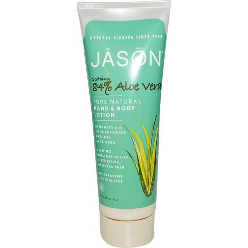 Jason Natural, Pure Natural Hand & Body Lotion, Soothing 84% Aloe Vera, 8 oz (227 g) Review