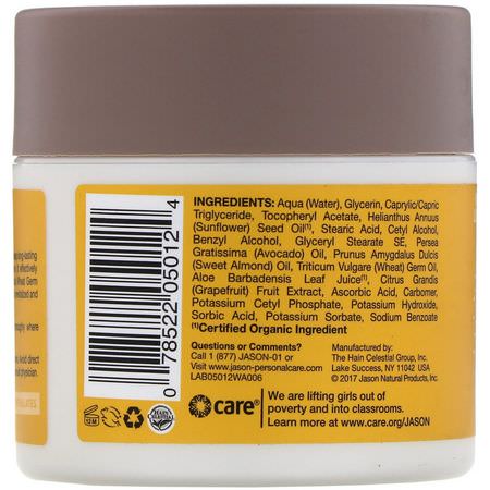 維生素E油, 按摩油: Jason Natural, Revitalizing Vitamin E Moisturizing Creme, 5,000 IU, 4 oz (113 g)