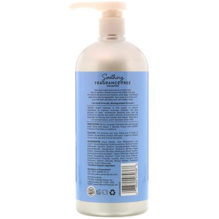 洗髮, 護髮: Jason Natural, Soothing Shampoo, Fragrance Free, 32 fl oz (946 ml)