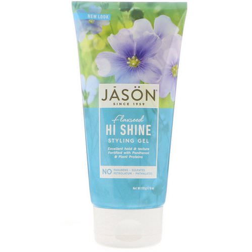 Jason Natural, Styling Gel, Flaxseed Hi Shine, 6 oz (170 g) Review